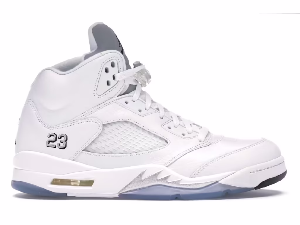 Jordan 5 Retro Metallic White