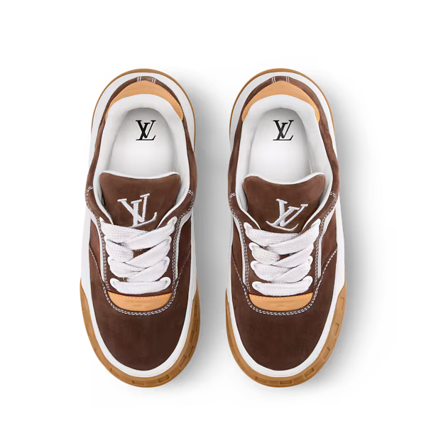 LV Tilted Sneaker Suede calf leather Brown 04
